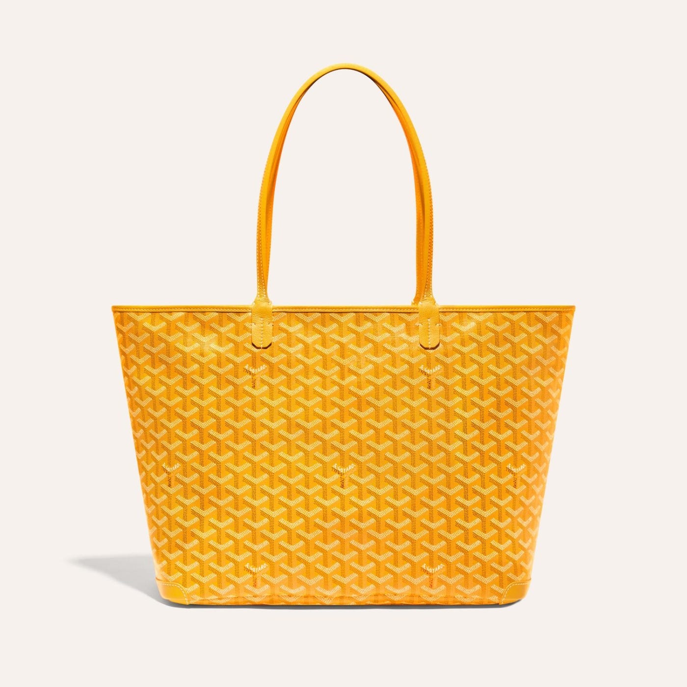 Goyard Artois Tote MM Yellow Goyardine Canvas & Chevroches Calfskin Palladium Hardware - Image 1